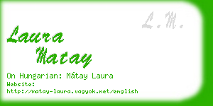laura matay business card