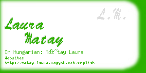 laura matay business card